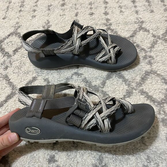 Chaco Shoes - Chaco ZX/2 Classic Hiking Sport Sandals Women's Gray Nylon - US 8 Beach